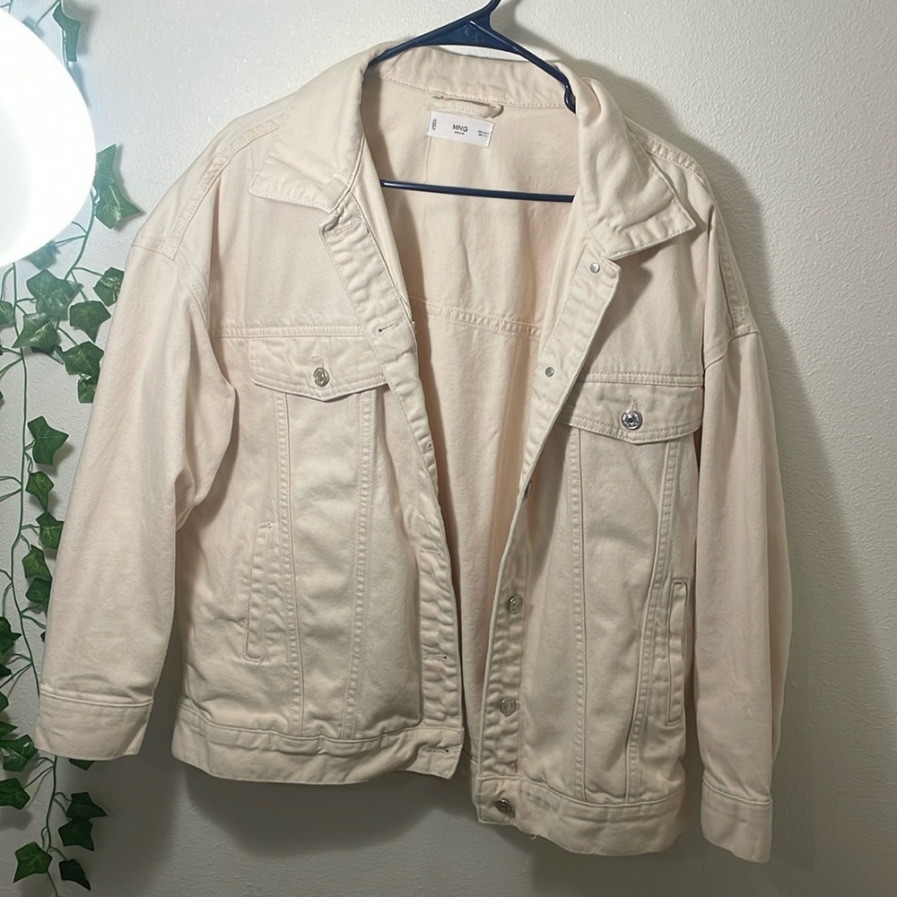 Mango oversized denim jacket